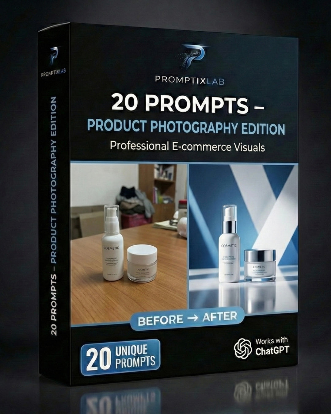 20 PROMPTS – PRODUCT PHOTOGRAPHY EDITION – Fotos de producto hechas en estudio