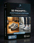50 PROMPTS – FOOTWEAR EDITION – Zapatillas y zapatos con imagen de marca top