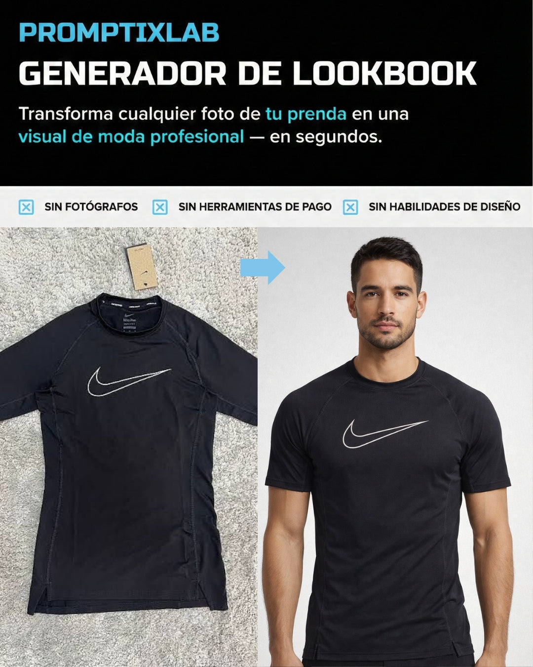 30 PROMPTS – STUDIO TOPS & SHIRTS EDITION – Fotografía limpia y profesional de estudio