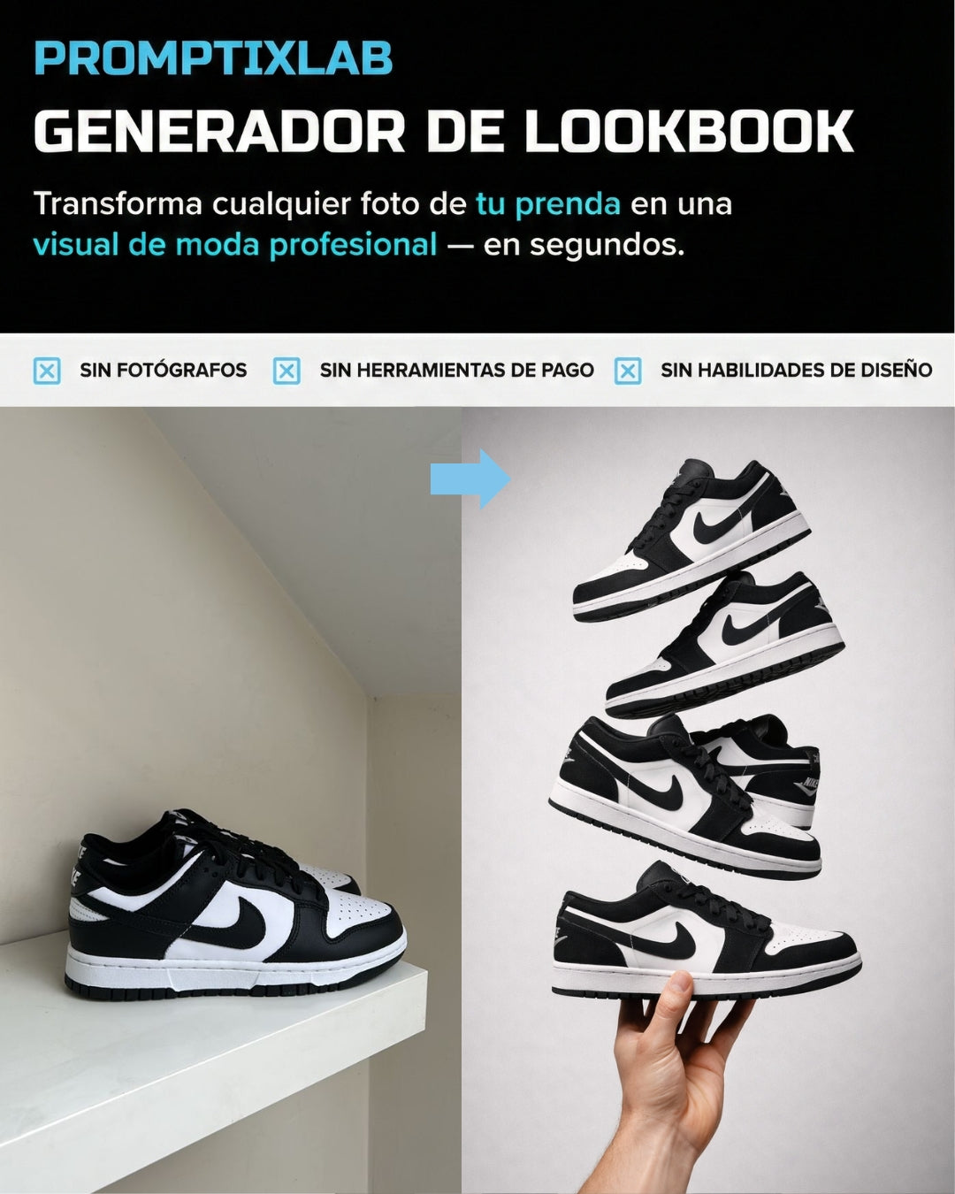 15 PROMPTS – FOOTWEAR SPECIAL EDITION – El acabado visual que separa marcas normales de marcas pro