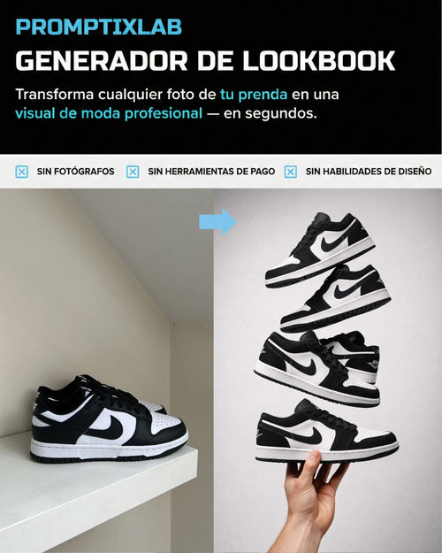 15 PROMPTS – FOOTWEAR SPECIAL EDITION – El acabado visual que separa marcas normales de marcas pro