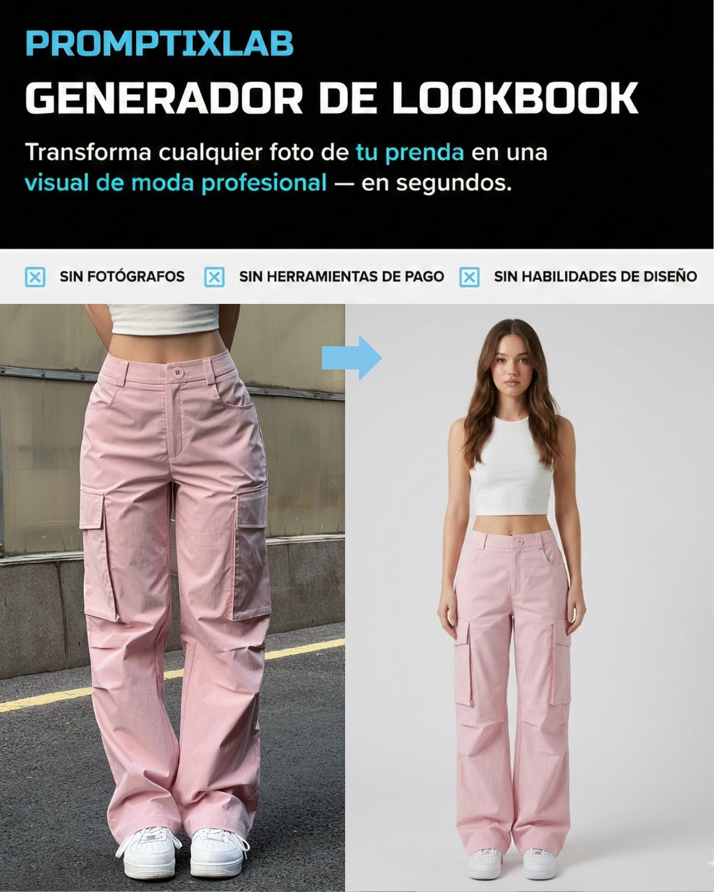 20 PROMPTS – STUDIO BOTTOMS & PANTS EDITION – Fotografía de pantalones en estudio