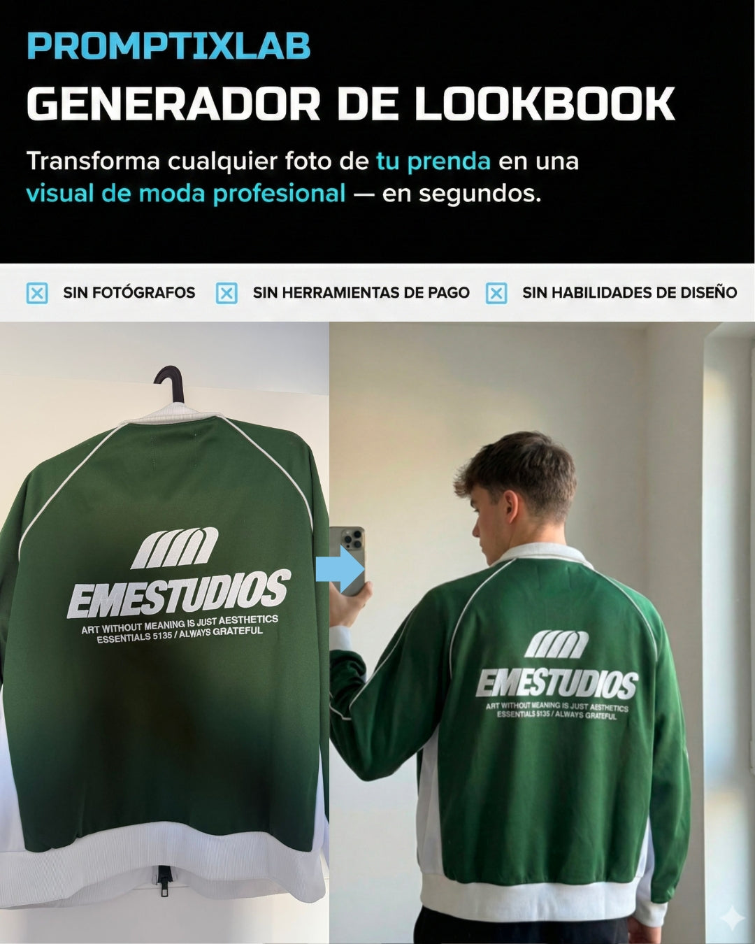 20 PROMPTS – VINTED EDITION – Convierte fotos caseras en imagenes que venden