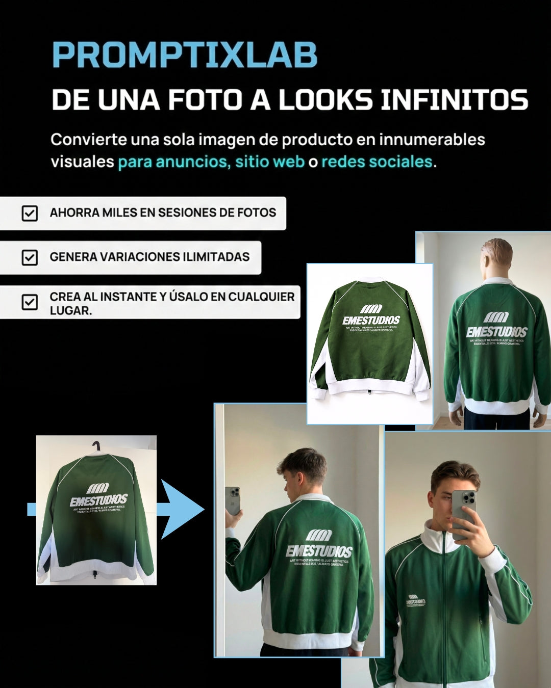 20 PROMPTS – VINTED EDITION – Convierte fotos caseras en imagenes que venden