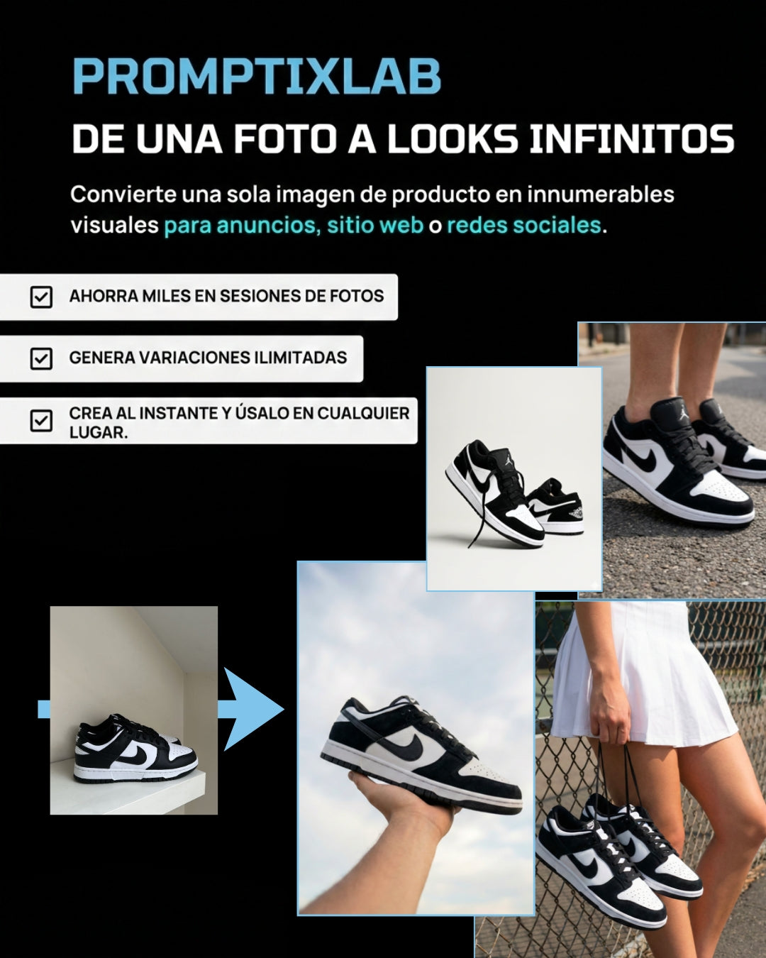 15 PROMPTS – FOOTWEAR SPECIAL EDITION – El acabado visual que separa marcas normales de marcas pro
