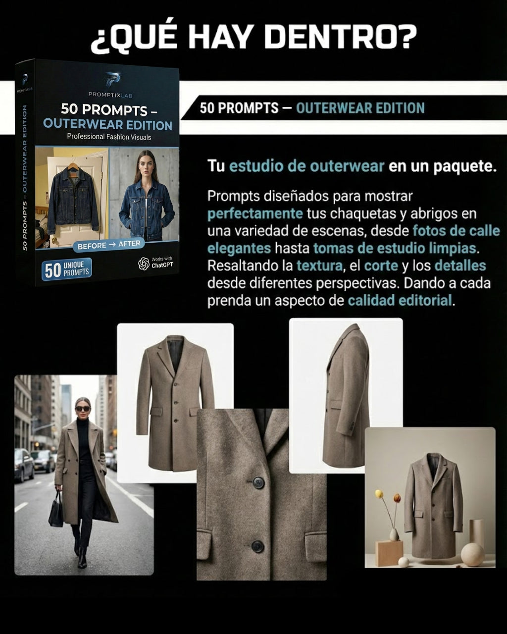 50 PROMPTS – OUTERWEAR EDITION – Imagenes de moda que parecen sacados de una campaña