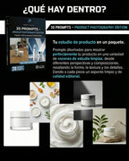 20 PROMPTS – PRODUCT PHOTOGRAPHY EDITION – Fotos de producto hechas en estudio