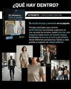 50 PROMPTS – TOPS & SHIRTS EDITION – Imágenes irresistibles para camisetas y tops