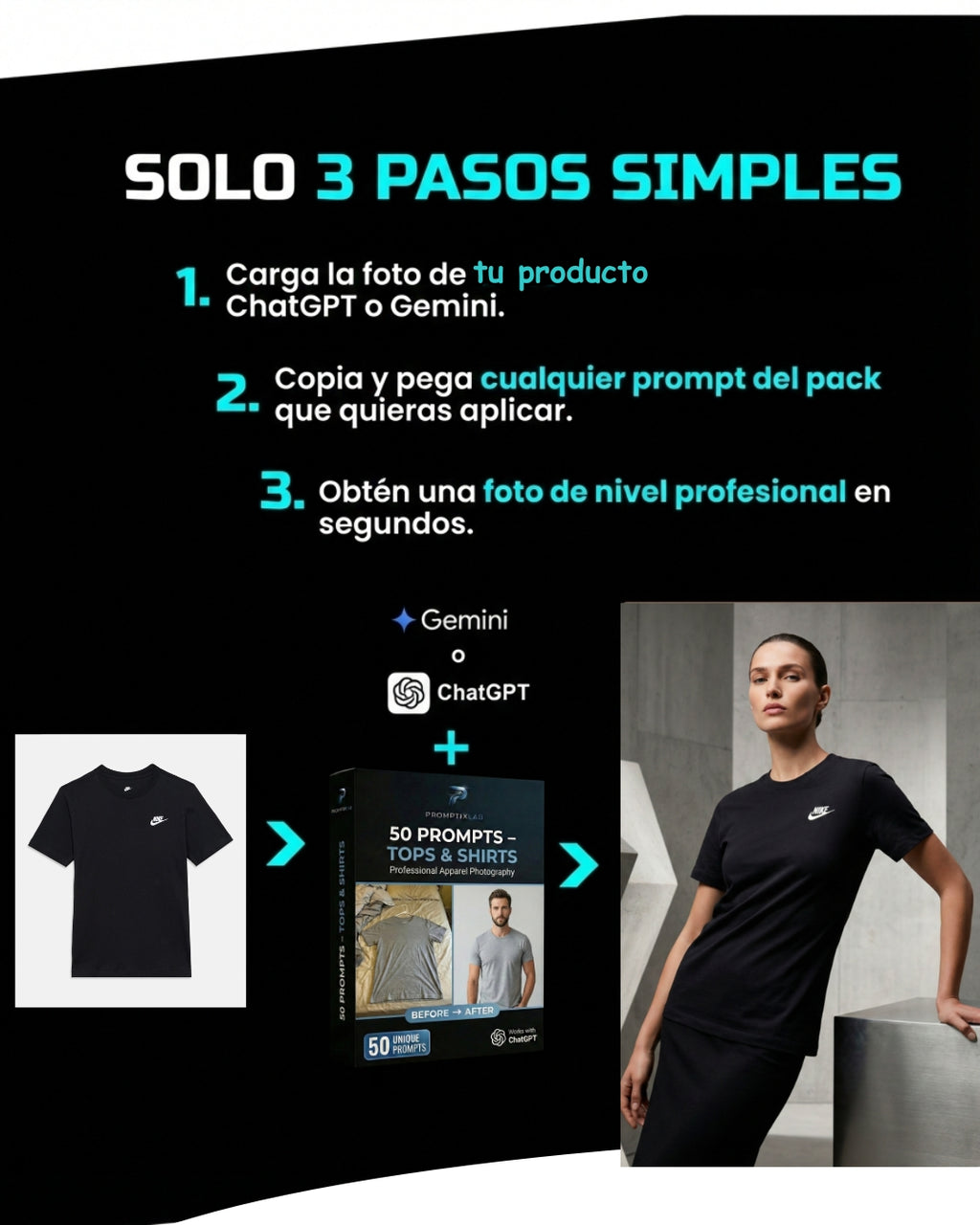50 PROMPTS – TOPS & SHIRTS EDITION – Imágenes irresistibles para camisetas y tops