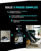 15 PROMPTS – FOOTWEAR SPECIAL EDITION – El acabado visual que separa marcas normales de marcas pro