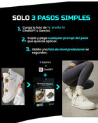 30 PROMPTS – STUDIO FOOTWEAR EDITION – Calzado con fotografía profesional de estudio