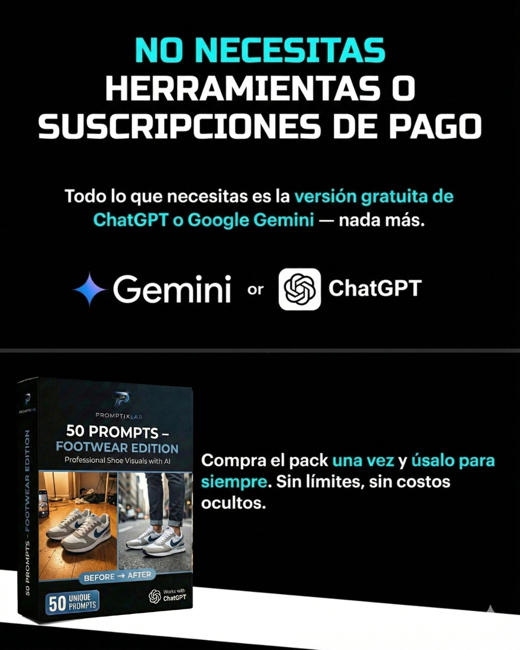 50 PROMPTS – FOOTWEAR EDITION – Zapatillas y zapatos con imagen de marca top