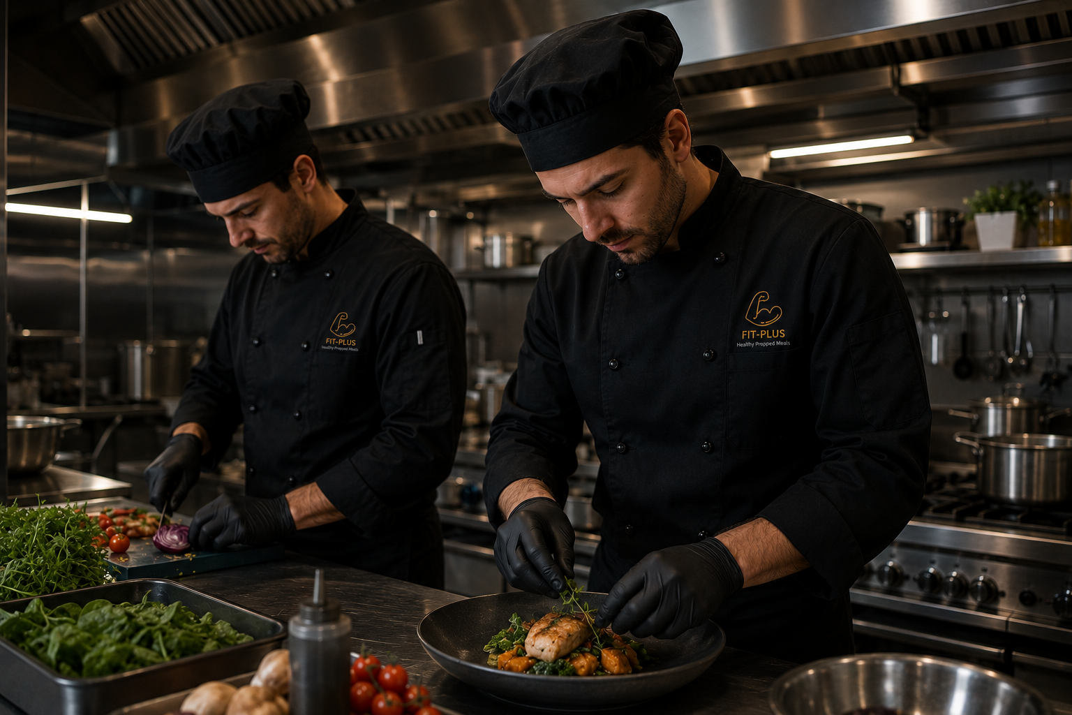 Our chef preparing healthy meals